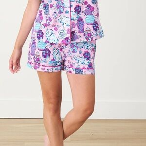 Printfresh Fancy Cat Ginger Jar PJ Pajama Shorts